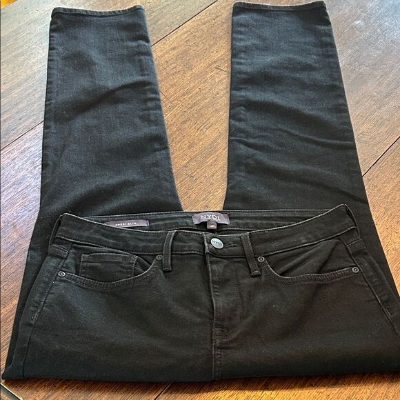 NYDJ Jeans Black Sheri Slim.  4P EUC - Picture 3 of 8